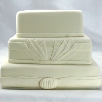 Wedding Cake Art Deco One Colour (D)